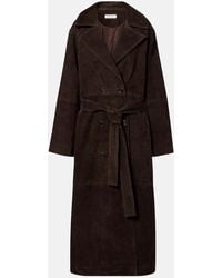 Rohe - Belted Suede Wrap Coat - Lyst