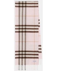 Burberry - Giant Check Cashmere Scarf - Lyst