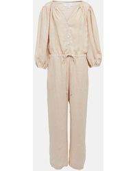 Velvet - Dione Linen Jumpsuit - Lyst