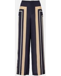 SIR. - Pietra Printed Silk Wide-Leg Pants - Lyst