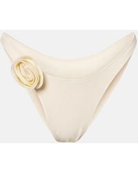 SAME - Rosette Floral-Applique Bikini Bottoms - Lyst