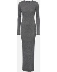 Proenza Schouler - Joni Ribbed-Knit Lame Maxi Dress - Lyst