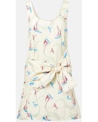 Rabanne - Printed Cotton Minidress - Lyst
