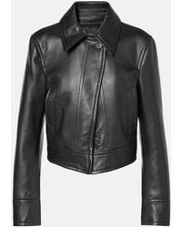 JOSEPH - Chaqueta Caron De Piel Cropped - Lyst