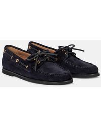 Gianvito Rossi - Vandee Suede Boat Shoes - Lyst