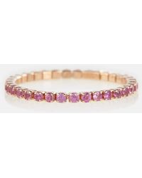 SHAY - Thread 18kt Rose Gold Ring With Pink Sapphires - Lyst