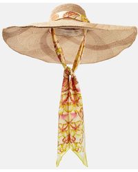 Zimmermann - Sombrero de rafia y seda - Lyst