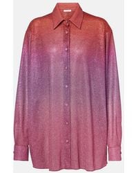 Oséree - Lumiere Lame Shirt - Lyst