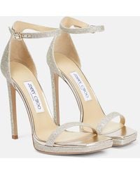 Jimmy Choo - Sandalen Alva 120 Aus Leder - Lyst