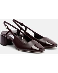 Jimmy Choo - Elisa 45 Leather Slingback Pumps - Lyst