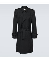Burberry - Trench-coat en soie melangee - Lyst