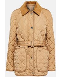 Burberry - Quilted Nylon Barn Jacket - Lyst