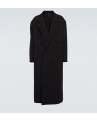 Gucci Doppelreihiger Mantel aus Wolle - Schwarz