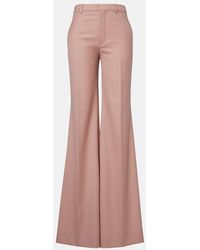 Chloé - Virgin Wool Flared Pants - Lyst