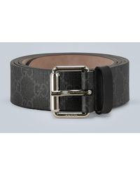 Gucci Canvas Snake Print Gg Supreme Belt For Men Save 35 Lyst
