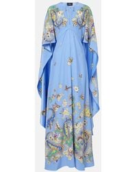 Etro - Floral Paisley Silk Gown - Lyst
