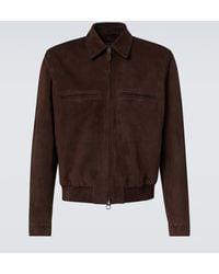 Loro Piana - Kane Suede Bomber Jacket - Lyst