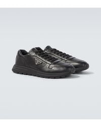 Prada - Prax 2.0 Leather Sneakers - Lyst