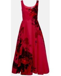 Erdem - Floral Cotton Faille Maxi Dress - Lyst