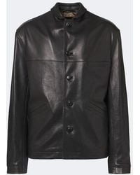 Lemaire - Leather Jacket - Lyst