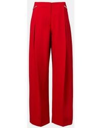 Sportmax - High-Rise Wide-Leg Pants - Lyst