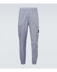 Stone Island - Compass Cotton-Blend Cargo Pants - Lyst