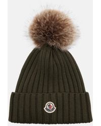 Moncler - Wool Pom Pom Beanie - Lyst