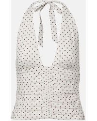 Posse - Edie Polka-Dot Top - Lyst