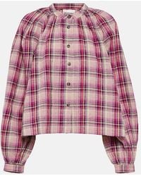 Isabel Marant - Blandine Checked Cotton And Linen Shirt - Lyst
