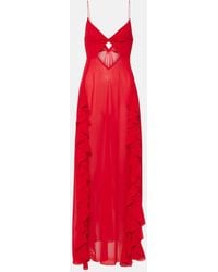 Bananhot - Isabel Ruffled Cutout Maxi Dress - Lyst