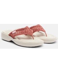 Chloé - La Poolette Crochet Thong Sandals - Lyst