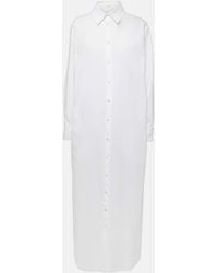 The Row - Izumi Oversized Cotton Poplin Shirt Dress - Lyst