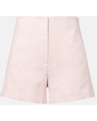 Veronica Beard - Jazmin High-Rise Linen-Blend Shorts - Lyst