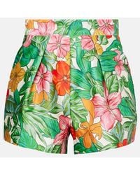 ALÉMAIS - Amelia Printed High-Rise Shorts - Lyst