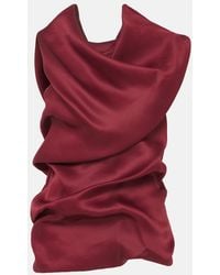 KHAITE - Luola Draped Silk Top - Lyst