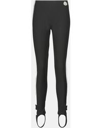 Moncler - Mid-Rise Jersey Stirrup Leggings - Lyst