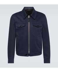 Tom Ford - Cotton And Linen Blouson Jacket - Lyst