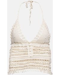 Isabel Marant - Frinley Cotton Crochet Crop Top - Lyst