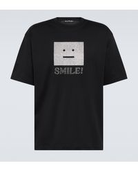Acne Studios - T-shirt Face en coton - Lyst