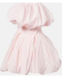Magda Butrym - Pleated Cotton Minidress - Lyst