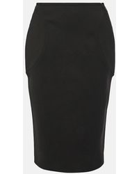 Alaïa - Ruched Pencil Skirt - Lyst