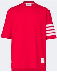 Thom Browne - 4-Bar Cotton Jersey T-Shirt - Lyst