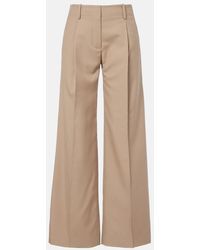 Proenza Schouler - Halima Wool-Blend Gabardine Wide-Leg Pants - Lyst