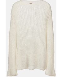 KHAITE - Elowen Open-Knit Cotton-Blend Sweater - Lyst