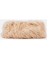 Dries Van Noten - Clutch Aus Faux Fur - Lyst