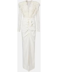 Alessandra Rich - Robe Aus Spitze - Lyst
