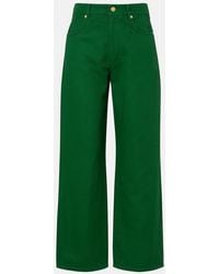 Max Mara - Onorata Cotton And Linen Wide-Leg Pants - Lyst