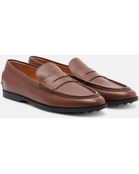 Tod's - Gommino Leather Penny Loafers - Lyst