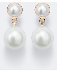 Sophie Bille Brahe - Luce De Perle 14Kt Drop Earrings With Freshwater Pearls - Lyst