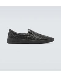 Bottega Veneta - Sawyer Leather Slip-on Sneakers - Lyst